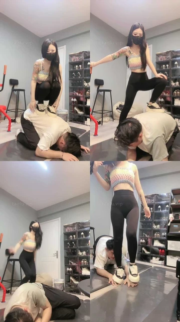 【伊楠】健身女神S-运动鞋暴力踢踹