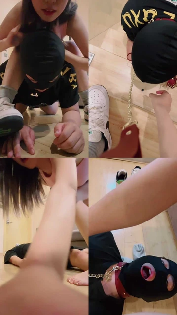 【jenn】全体重踩踏/运动鞋原味袜羞辱/脚插嘴/耳光鞋踩头