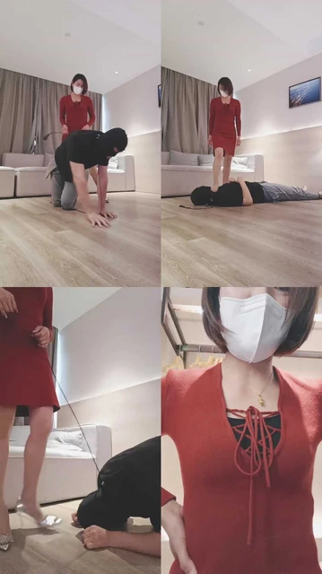 【芊兮殿下】白领下班虐狗-转胯骑马/踩踏虐乳