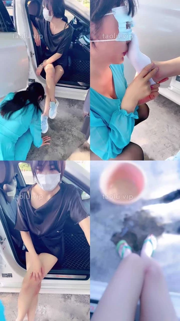 【丹祖宗】户外-服务区玩母畜-小白鞋白袜脏鞋底-吃袜子