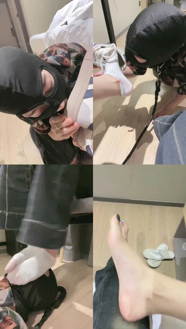 【尤黎】闻舔运动后的脏鞋原味白袜【完整版】