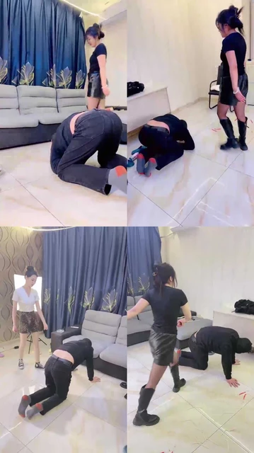 【冷鸢大大】高帮+长靴全体重踩/重度鞭打骑马【双视角版】