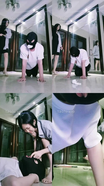 【银河S】白袜塞嘴鞭打/骑马/手捂嘴强制/喂口水