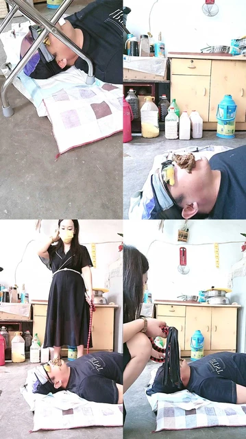 【沐颜s】强制狗东西吃黄金红金