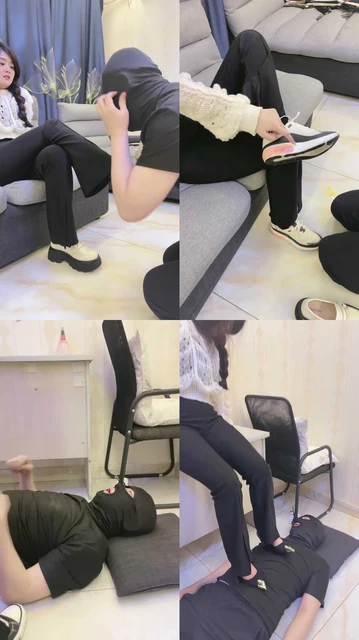 【凉爽S】舔脏鞋底+多双鞋全体重踩踏