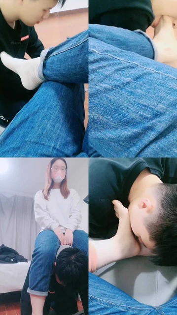 【甜音】闻舔超臭白袜裸足/骑脖犬化