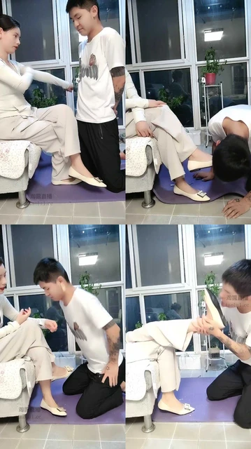 【紫烟s】虐乳滴蜡舔脚舔鞋