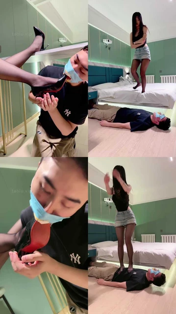 【奶罐S】素人模特-语言羞辱/黑丝高跟踩踏【双视角版】