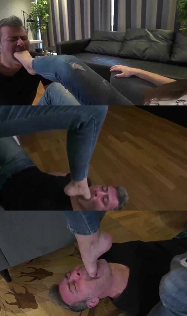 【外国女主】长发女神玉足玩弄深喉调教