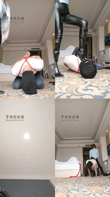 【多多】皮裤御姐胯下舔靴奴