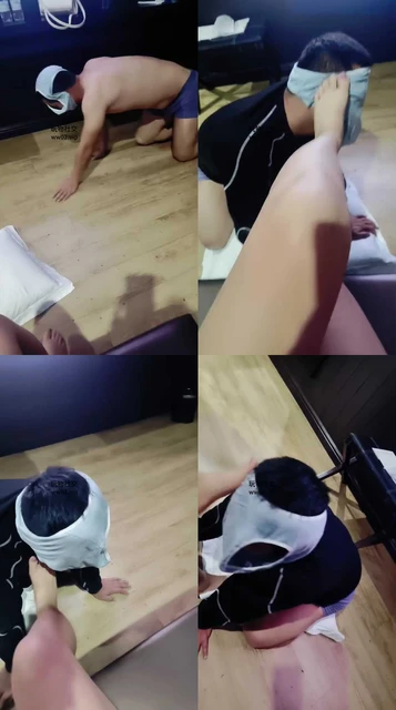 【苏苏不苏】内裤套头恋足舔