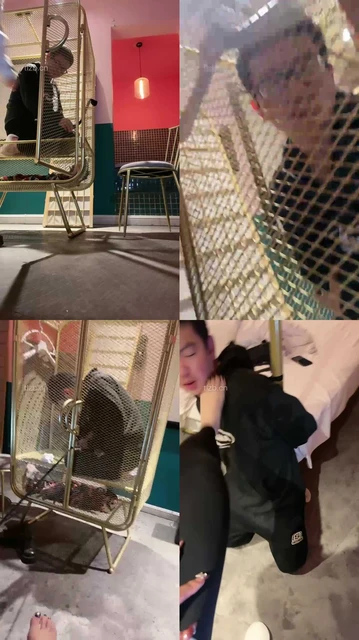 【汐言】SM主题酒店笼中圈养狗奴