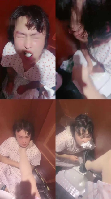 【桃子老师】公狗厕所玩狗-吃厕纸/皮鞋踩/舔肉丝脚【完整版】