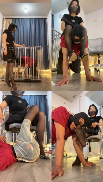 【朱砂痣】高跟黑丝-狗笼圈养-骑马/手指刑/窒息喝圣水