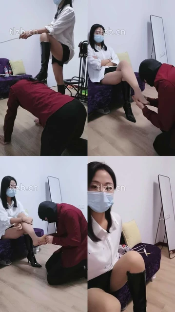 【凌儿女神】跪舔高跟长靴肉丝脚/sp/骑马转胯