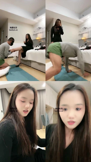 【叶娘】藤条鞭打/转胯狗爬/肉丝脚闻舔