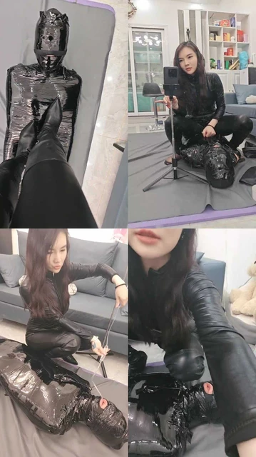 【凤主大大】皮革女神S-长靴踩踏木乃伊/臭脚窒息