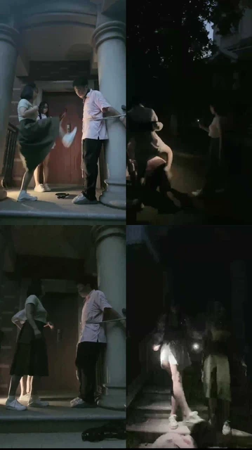 【桃幼幼】双S户外重度虐打狗-鞭打捆绑踢踹/舔脏鞋【双视角版】