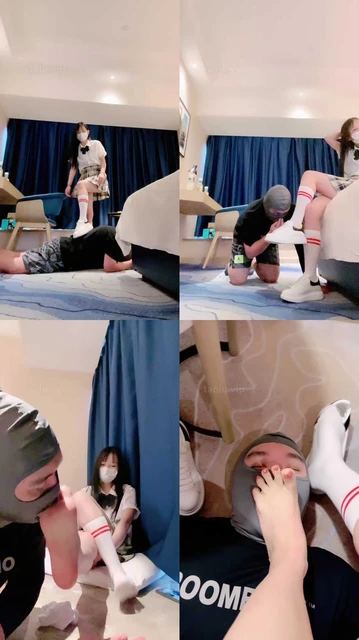 【伊伊sama】小白鞋及膝白袜-开发表弟强迫虐待喝圣水