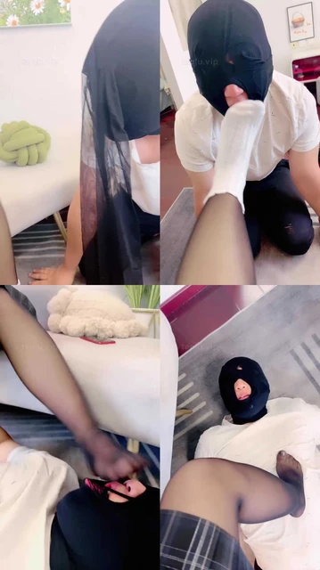 【嘉一】皮鞋黑丝白袜踩脚垫【完整版】