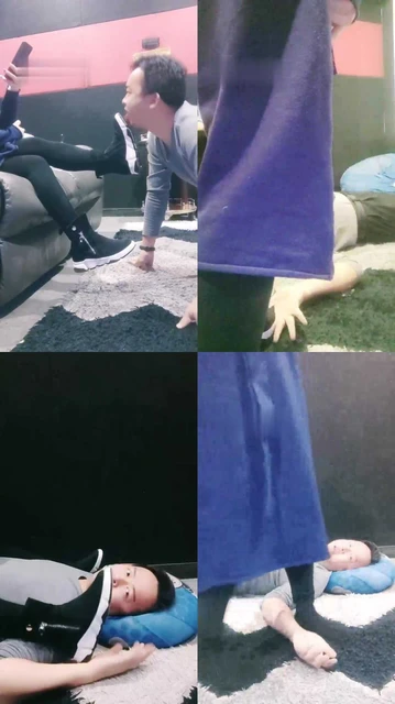 【敏敏郡主】电影院舔素人脏鞋【双视角版】