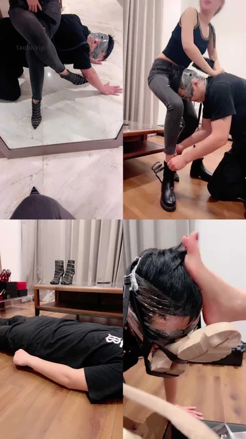 【宇婉莹】ATM的服侍-靴控-踩踏吐脸/臭鞋绑脸/脚插嘴【完整版】