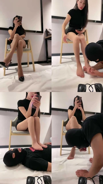 【Alice】高跟肉丝jio踩脚垫-恋足舔-深喉【完整版】