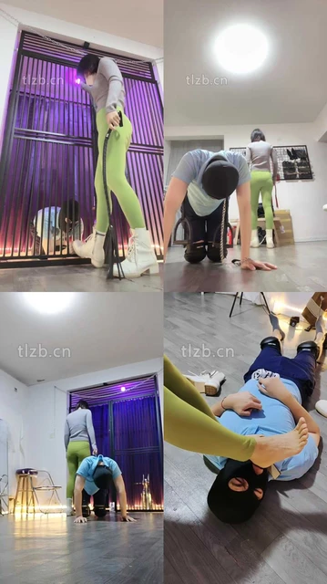 【朱砂痣】圈养犬化-关牢饭-闻臭白袜-骑马爬行遛狗【双视角版】