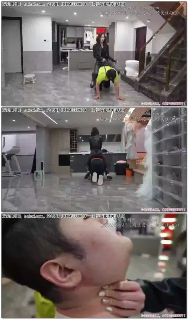 【寒汐】重击耳光呼懵四奴才花样训三马毫无人性