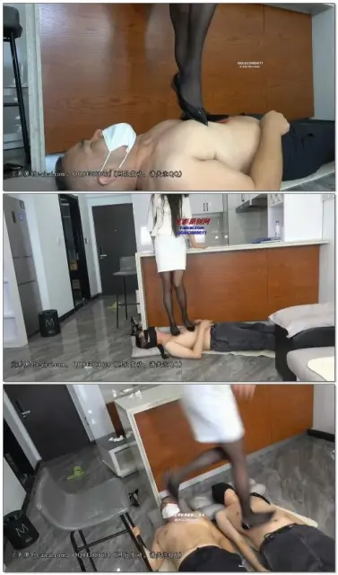 【苒溪】都市白领平底鞋踩踏双贱狗解压