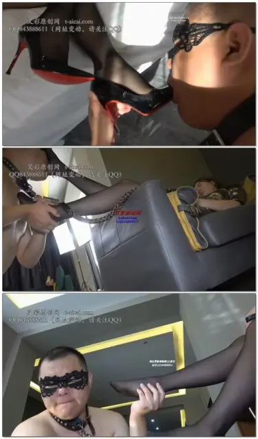 【彼岸花】家奴化舌头清理器黑丝舔食深喉