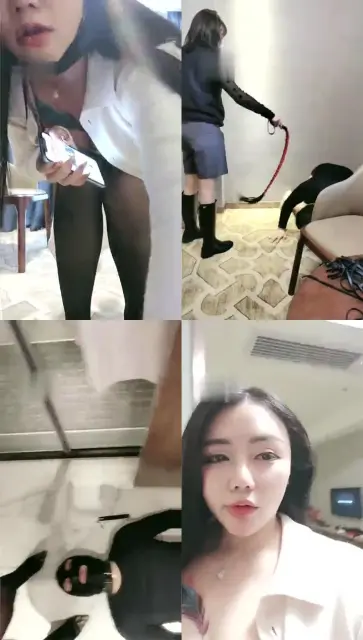 【F奶妮可S】带素人闺蜜玩狗