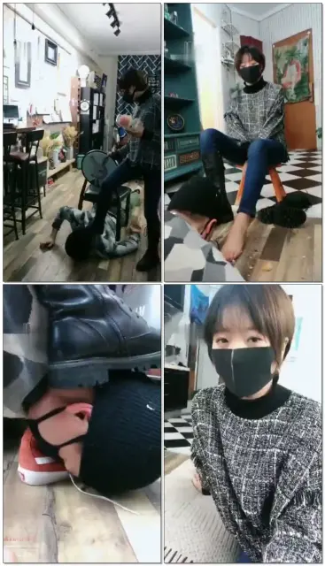 【美离子】剧情：变态女画家调学生