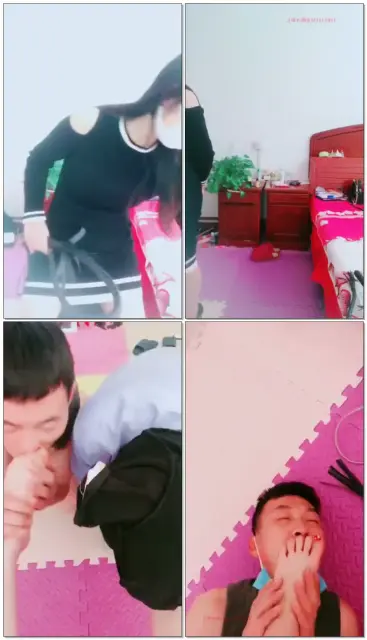 【聊城魅影】收拾俩货，各种羞辱，舔鞋舔脚