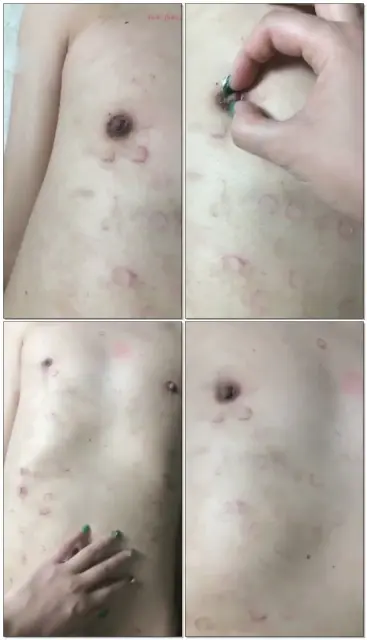 【兔粉粉】手指狠掐乳