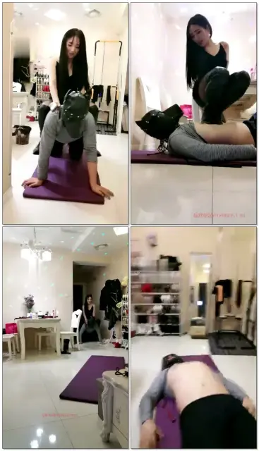 【傲雪女王】过膝靴踩踏骑马夹脖子专场