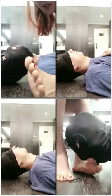 【艾丽莎】强制裸足口水羞辱