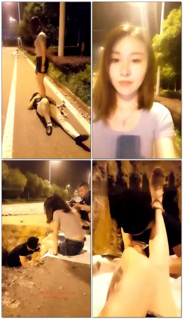 【定制视频角度】野外马路调教