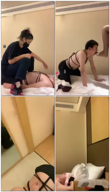 【南康S】首次调教AJ棉袜网袜虐狗