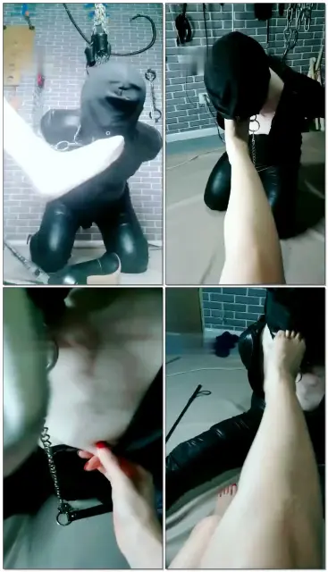 【东营天香百合】惩戒，半靴踩肿小腿