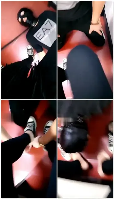 【妍妍】踩踏，喂帆布鞋面包