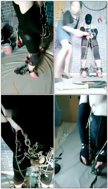 【东营天香百合】囚禁手铐，十公斤脚链