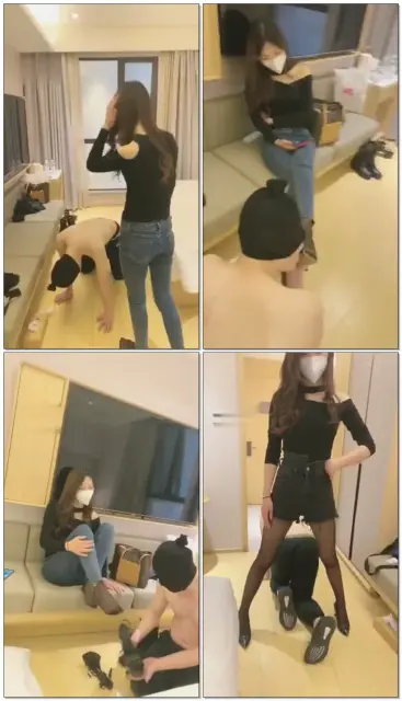 【虞姬】入圈首调靴子黑丝长时间虐奴