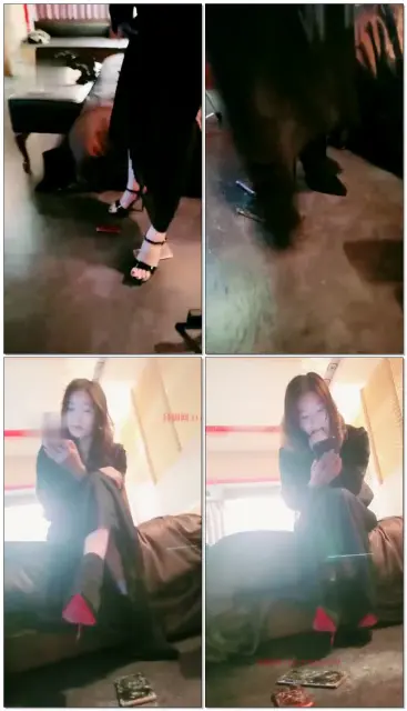 【台湾御姐s】踩爆奴的手机