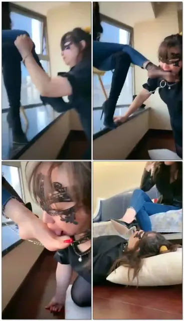 【歌迪丝】骑母狗皮鞭抽打钻跨