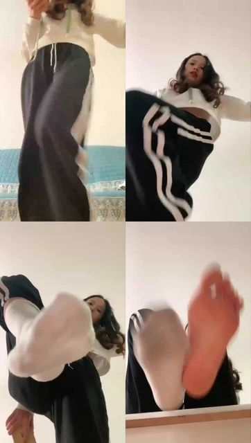 【灵灵】第一视角白鞋白棉袜