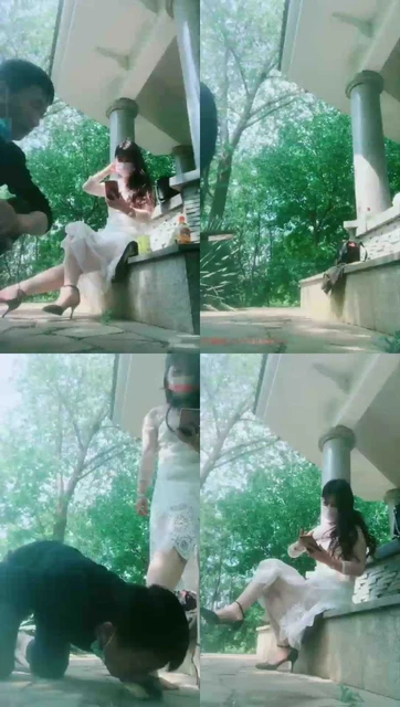 【聊城魅影】野外玩点刺激的虐贱货