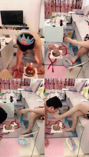 【楚楚】足喂食