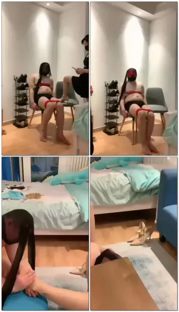 【瑾萱殿下】贱狗想要这种感觉嘛，绑起来被主人玩，打耳光【完整】