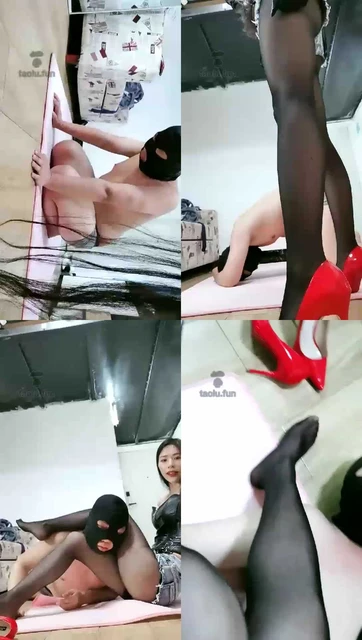 【芷晴】踹肚子黑丝腿绞贱货